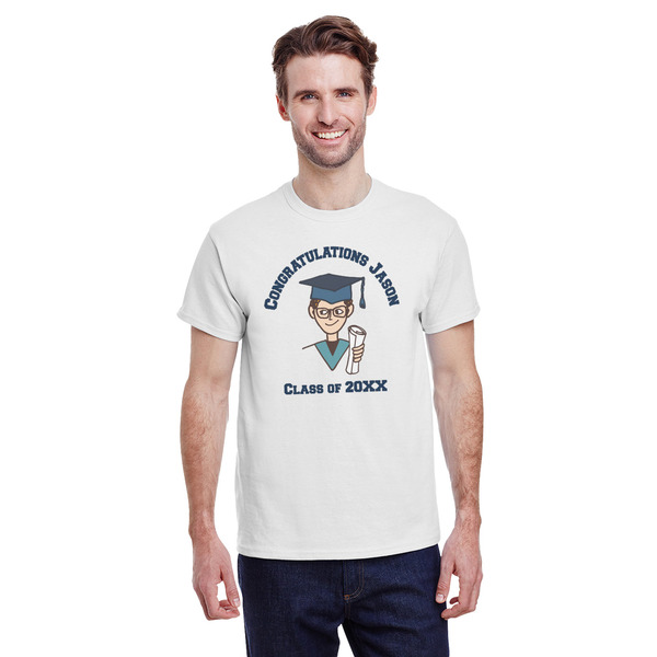 Custom Graduating Students T-Shirt - White - XL (Personalized)