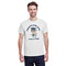Graduating Students White Crew T-Shirt on Model - Front