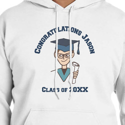 Graduating Students Hoodie - White - 3XL (Personalized)