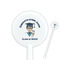 Graduating Students 5.5" Round Plastic Stir Sticks - White - Single Sided (Personalized)