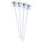 Graduating Students White Plastic Stir Stick - Double Sided - Square - Front