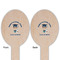 Graduating Students Wooden Food Pick - Oval - Double Sided - Front & Back