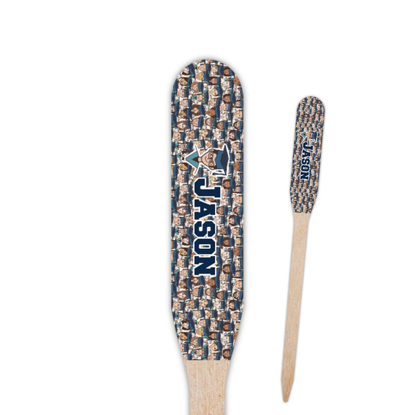 Custom Graduating Students Paddle Wooden Food Picks - Double Sided (Personalized)