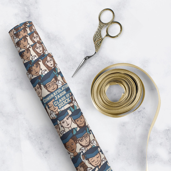 Graduating Students Wrapping Paper Roll - Matte - In Context