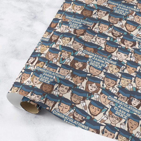 Custom Graduating Students Wrapping Paper Roll - Medium - Matte (Personalized)