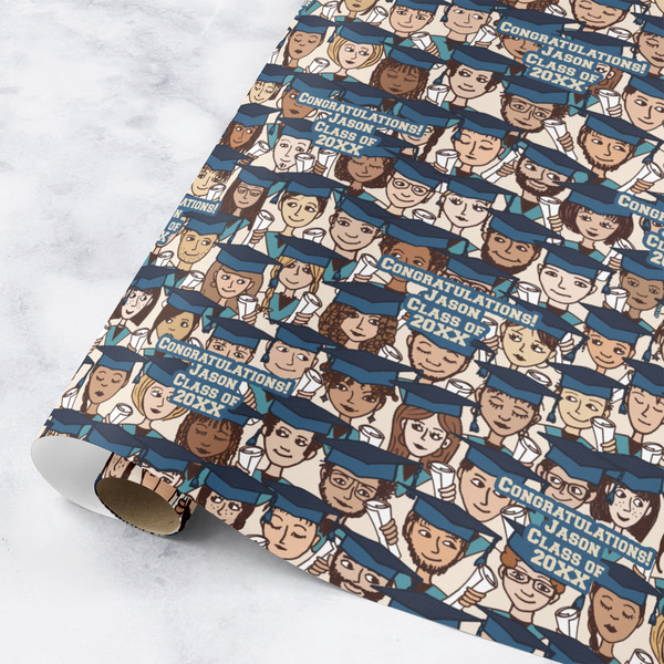 Custom Graduating Students Wrapping Paper Roll - Medium (Personalized)