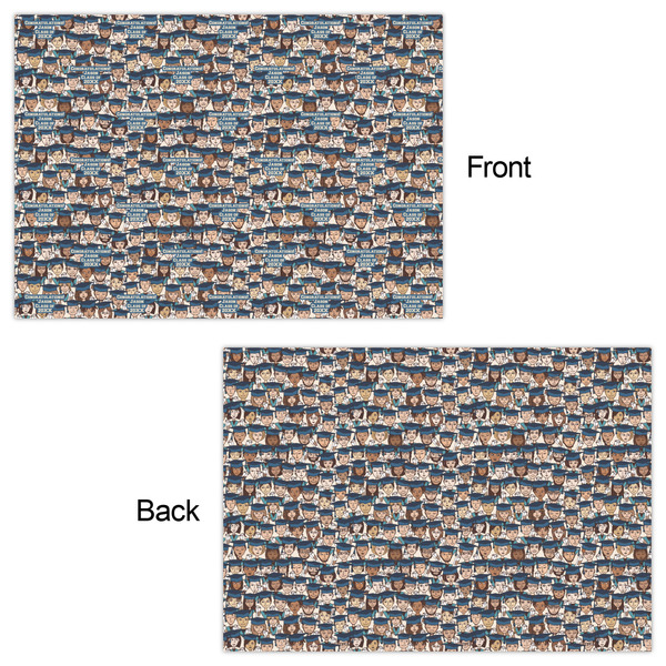 Graduating Students Wrapping Paper Sheet - Double Sided - Front & Back