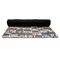 Graduating Students Yoga Mat Rolled up Black Rubber Backing
