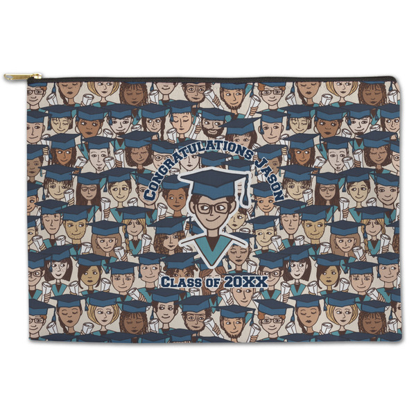 Custom Graduating Students Zipper Pouch - Large - 12.5"x8.5" (Personalized)