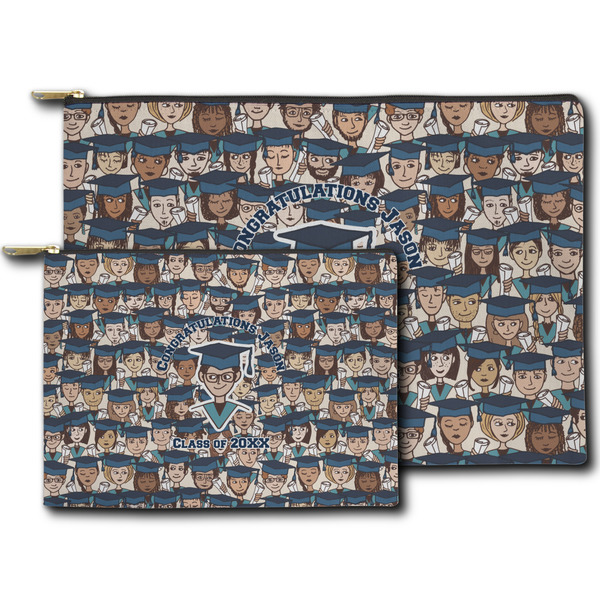 Graduating Students Zippered Pouches - Size Comparison