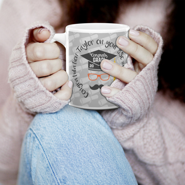 Hipster Graduate 11oz Coffee Mug - LIFESTYLE