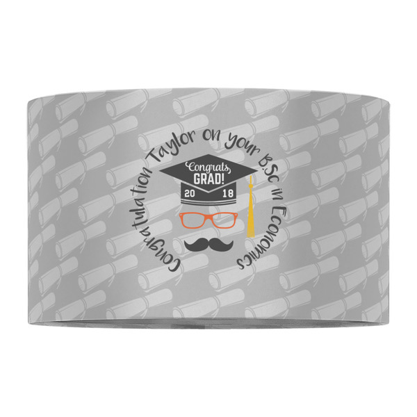 Hipster Graduate 12" Drum Lampshade - FRONT (Fabric)