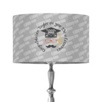 Hipster Graduate 12" Drum Lamp Shade - Fabric (Personalized)