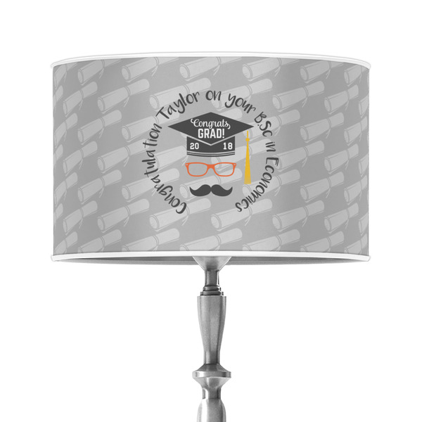 Custom Hipster Graduate 12" Drum Lamp Shade - Poly-film (Personalized)