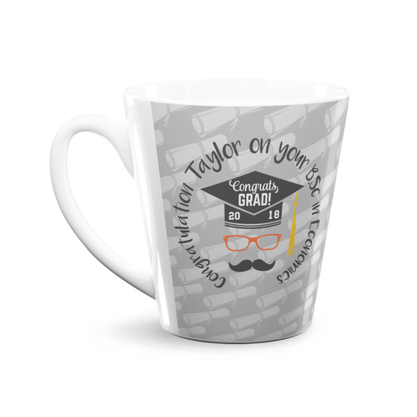 Hipster Graduate 12 Oz Latte Mug - Front