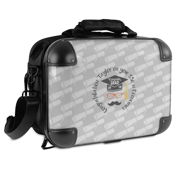 Custom Hipster Graduate Hard Shell Briefcase (Personalized)