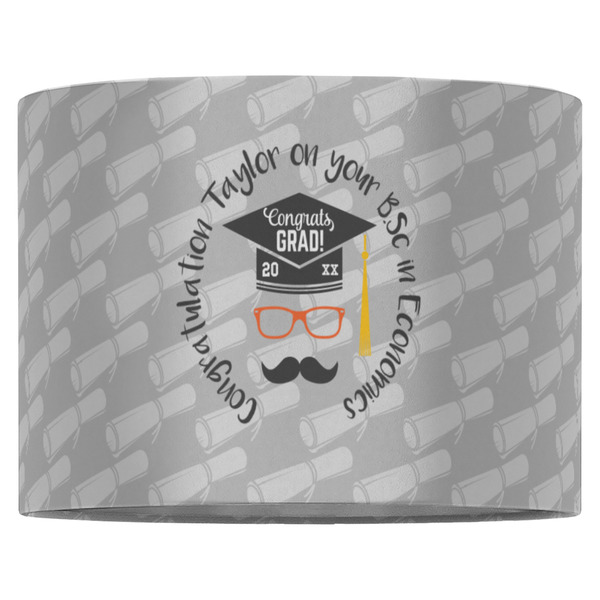Hipster Graduate 16" Drum Lampshade - FRONT (Fabric)