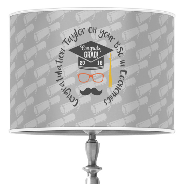 Custom Hipster Graduate 16" Drum Lamp Shade - Poly-film (Personalized)