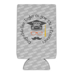 Hipster Graduate Can Cooler (16 oz) (Personalized)