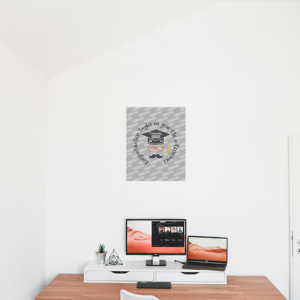 Hipster Graduate 16x20 - Matte Poster - On the Wall