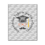 Hipster Graduate Wood Print - 16x20 (Personalized)