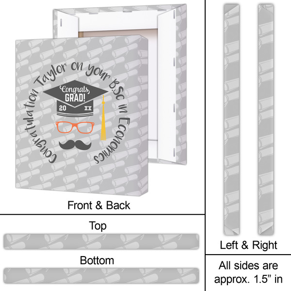 Hipster Graduate 20x24 - Canvas Print - Approval