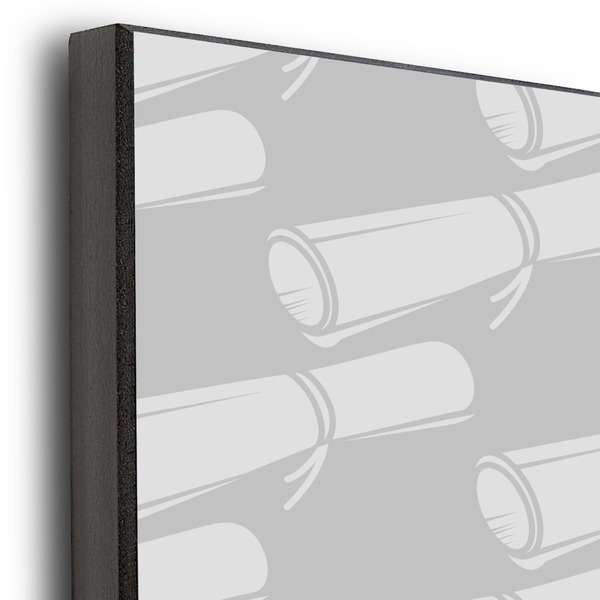 Hipster Graduate 20x30 Wood Print - Closeup