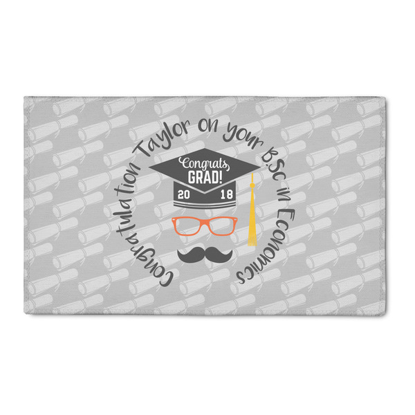 Custom Hipster Graduate 3' x 5' Indoor Area Rug (Personalized)