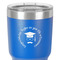 Hipster Graduate 30 oz Stainless Steel Ringneck Tumbler - Blue - Close Up