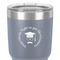 Hipster Graduate 30 oz Stainless Steel Ringneck Tumbler - Grey - Close Up