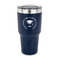 Hipster Graduate 30 oz Stainless Steel Tumbler - Navy - Single Sided (Personalized)