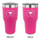 Hipster Graduate 30 oz Stainless Steel Ringneck Tumblers - Pink - Double Sided - APPROVAL