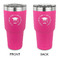 Hipster Graduate 30 oz Stainless Steel Tumbler - Pink - Double Sided (Personalized)