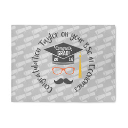 Hipster Graduate 5' x 7' Indoor Area Rug (Personalized)