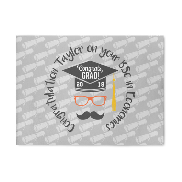 Custom Hipster Graduate Area Rug (Personalized)
