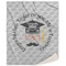 Hipster Graduate Sherpa Throw Blanket (Personalized)