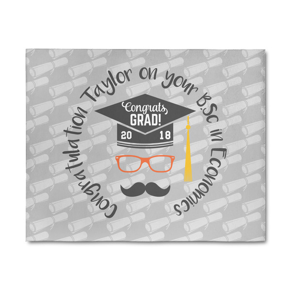 Custom Hipster Graduate 8' x 10' Indoor Area Rug (Personalized)