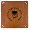 Hipster Graduate 9" x 9" Leatherette Snap Up Tray - APPROVAL (FLAT)