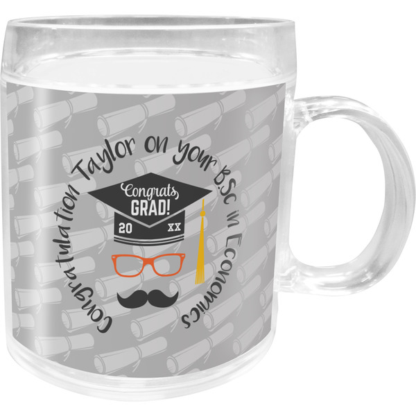 Custom Hipster Graduate Acrylic Kids Mug (Personalized)