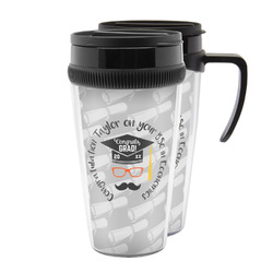 Hipster Graduate Acrylic Travel Mug (Personalized)