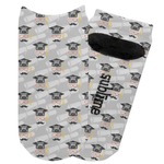 Hipster Graduate Adult Ankle Socks (Personalized)