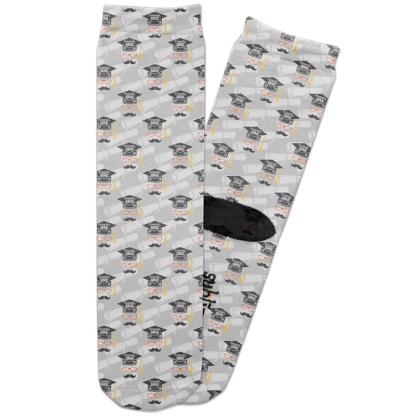 Custom Hipster Graduate Adult Crew Socks (Personalized)