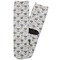 Hipster Graduate Adult Crew Socks - Single Pair - Front and Back