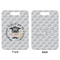 Hipster Graduate Aluminum Luggage Tag (Front + Back)