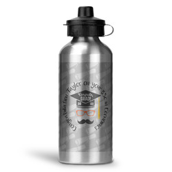 Hipster Graduate Water Bottle - Aluminum - 20 oz (Personalized)