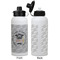 Hipster Graduate Aluminum Water Bottle - White APPROVAL