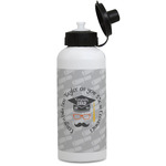 Hipster Graduate Water Bottles - Aluminum - 20 oz - White (Personalized)