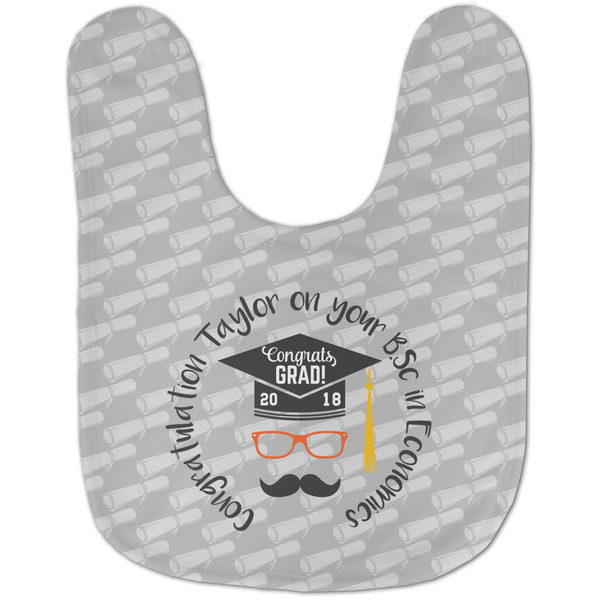 Hipster Graduate Baby Bib - AFT flat