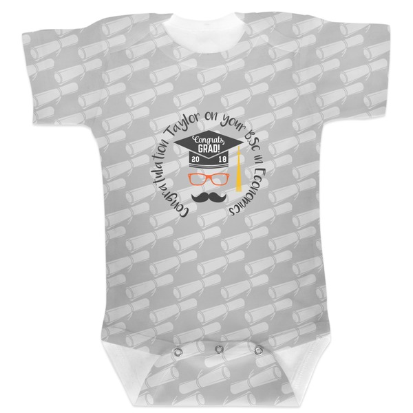Custom Hipster Graduate Baby Bodysuit (Personalized)