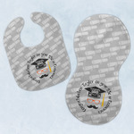Hipster Graduate Baby Bib & Burp Set w/ Name or Text